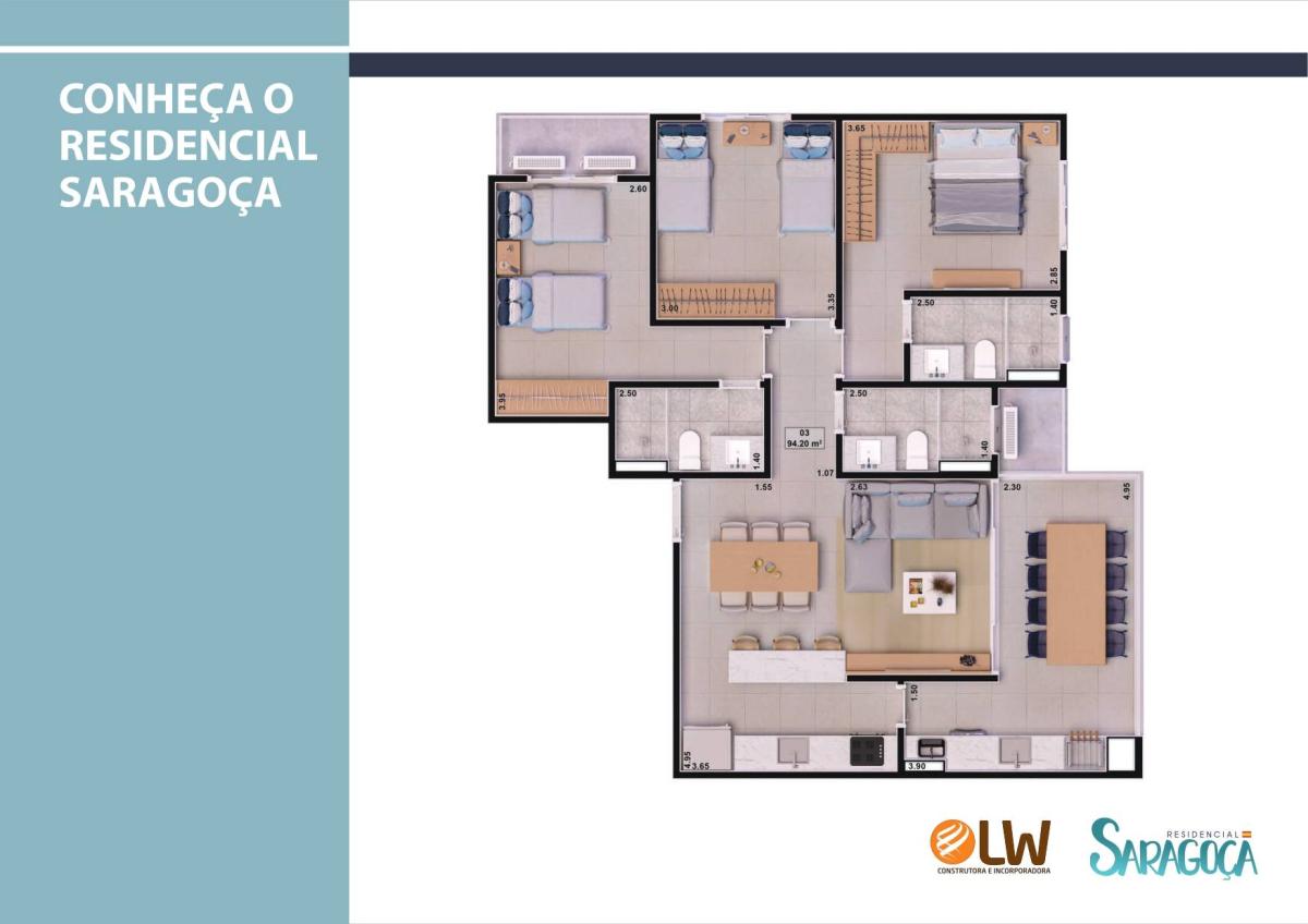 Apartamento à venda com 3 quartos, 94m² - Foto 8