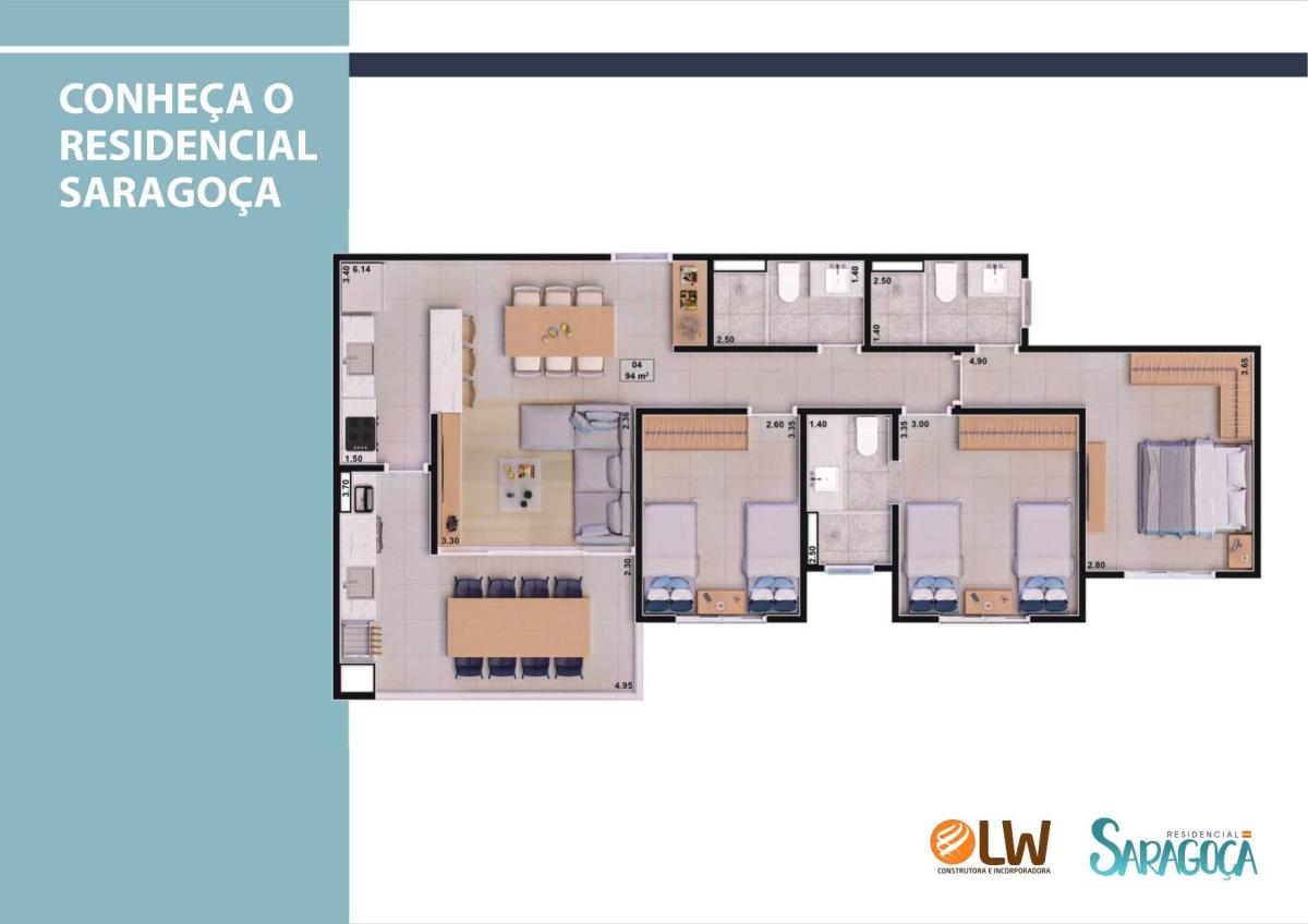 Apartamento à venda com 3 quartos, 94m² - Foto 9